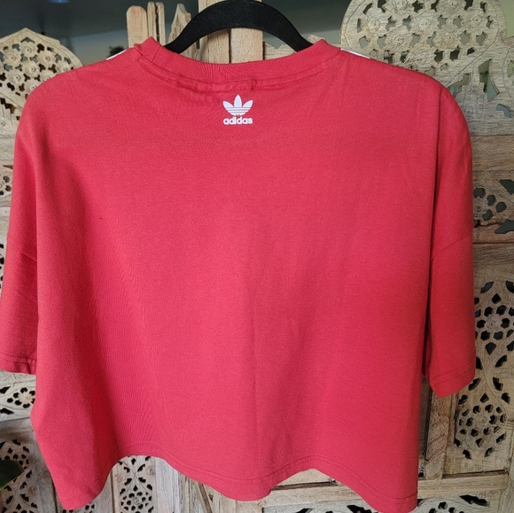 ADIDAS Large Logo Crop Tee, size MEDIUM - Picture 4 of 5